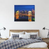 Leinwand Wall Art-Tokyo Skyline (Insitu (Schlafzimmer))