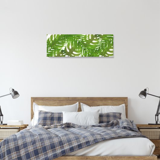 Leinwand Wall Art-Tropical-Blätter (Insitu (Schlafzimmer))