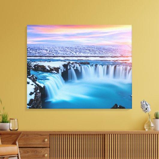 Leinwand Wall Art-Waterfall-Island (Insitu (Wohnzimmer))
