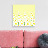 Leinwand Wall Art-White Daisies (Insitu (Wohnzimmer))