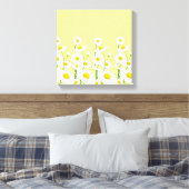 Leinwand Wall Art-White Daisies (Insitu (Schlafzimmer))