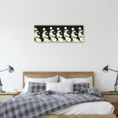 Leinwand Wall Art-White Daisies (Insitu (Schlafzimmer))