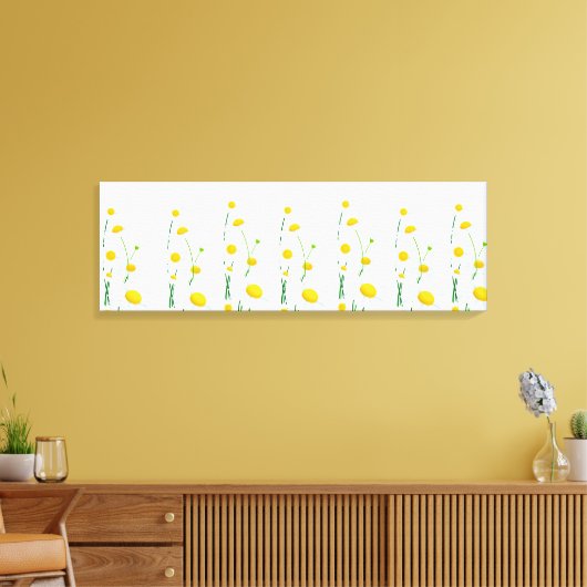 Leinwand Wall Art-White Daisies (Insitu (Wohnzimmer))