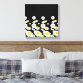 Leinwand Wall Art-White Daisies (Insitu (Schlafzimmer))