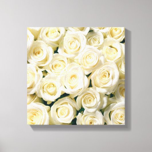 Leinwand Wall Art-White Roses (Vorderseite)