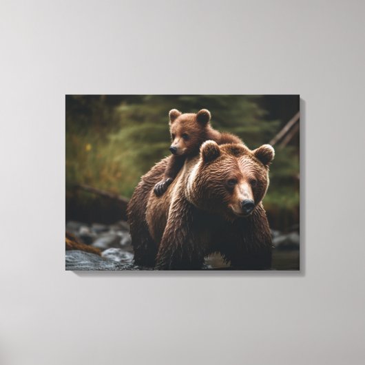 Leinwand Wall Art-Yellowstone Bär (Vorderseite)