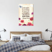 Leinwand Wall Print 24x36, Isaiah 41:10 (Insitu (Schlafzimmer))