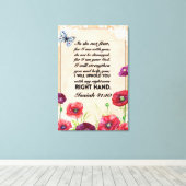 Leinwand Wall Print 24x36, Isaiah 41:10 (Insitu (Holzboden))