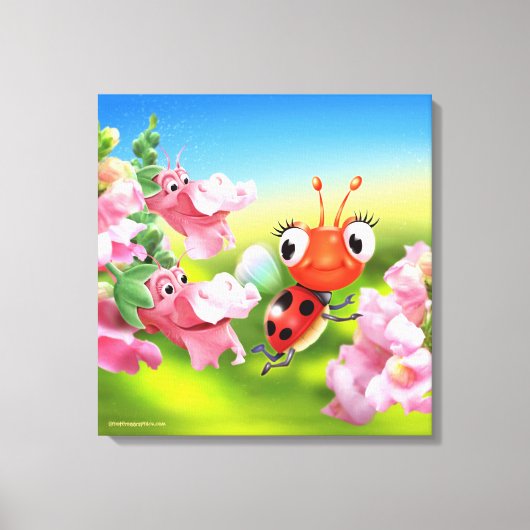 Leinwand Wand drucken Ladybug freundlichen Snap Dr (Vorderseite)