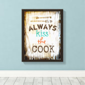 Leinwand Wandkunst niedliches Zitat (Insitu (Holzboden))