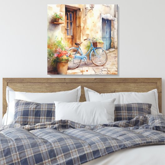 Leinwand Wasserfarbe Fahrräder (Insitu (Schlafzimmer))