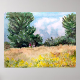 LEINWAND - WASSERFARBE - KUNST VON HARRIET DAVIDSO POSTER