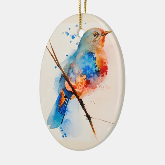 Leinwand Wasserfarben Bird Malerei Keramik Ornament (Links)