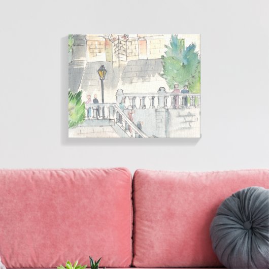 Leinwand "Watercolor Sketch/Chateau of Blois (Insitu (Wohnzimmer))