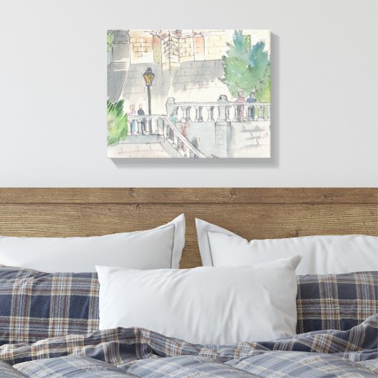 Leinwand "Watercolor Sketch/Chateau of Blois (Insitu (Schlafzimmer))
