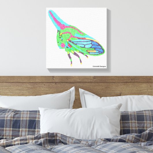 Leinwand (weiß) - Eichenbaum (Insitu (Schlafzimmer))