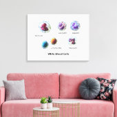 Leinwand Weiße Blutkörperchen Leukozyten Diagramm (Insitu (Wohnzimmer))