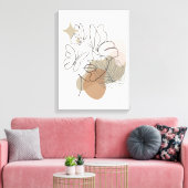 Leinwand White Brown Line (Insitu (Wohnzimmer))