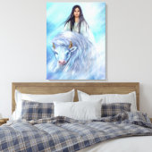 Leinwand White Buffalo Calf Frau (Insitu (Schlafzimmer))