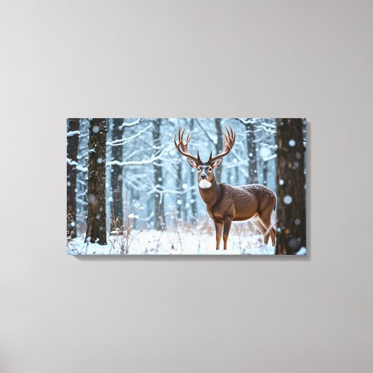 Leinwand Winter Buck Art (Vorderseite)