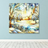Leinwand Winter Fantasy Art (Insitu (Holzboden))
