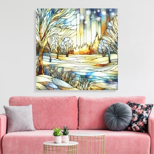 Leinwand Winter Fantasy Art (Insitu (Wohnzimmer))