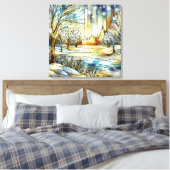 Leinwand Winter Fantasy Art (Insitu (Schlafzimmer))