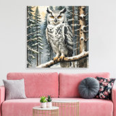Leinwand Winter Owl Art (Insitu (Wohnzimmer))