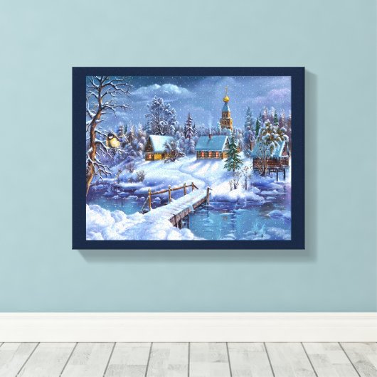 Leinwand Winterlandschaft Kunst (Insitu (Holzboden))
