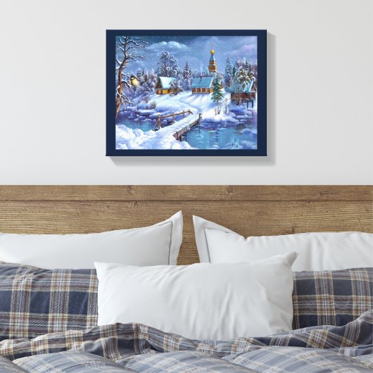 Leinwand Winterlandschaft Kunst (Insitu (Schlafzimmer))