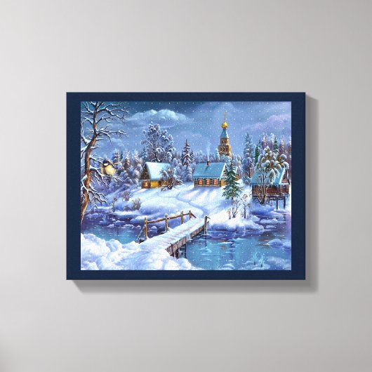 Leinwand Winterlandschaft Kunst (Vorderseite)