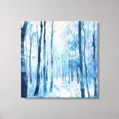 Leinwand Winterwald Kunst (Vorderseite)