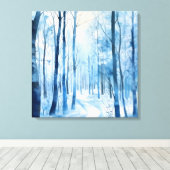 Leinwand Winterwald Kunst (Insitu (Holzboden))