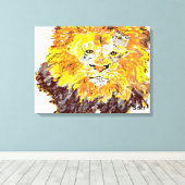 Leinwand Wrap 24" x 18", 1,5", Single Lion (Insitu (Holzboden))