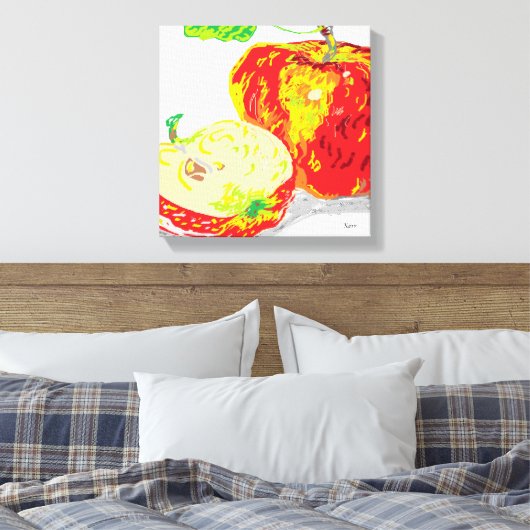 Leinwand Wrap / Apple a Day (Insitu (Schlafzimmer))