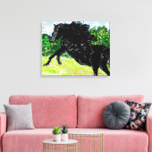 Leinwand Wrap Black Stallion Thunder (Insitu (Wohnzimmer))