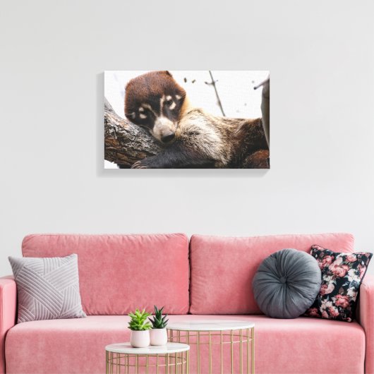 Leinwand Wrap: Coatimundi #4 (Insitu (Wohnzimmer))