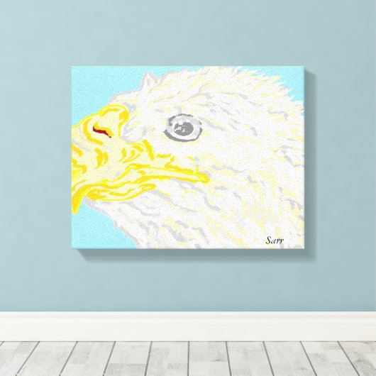 Leinwand wrap den Adler (Insitu (Holzboden))