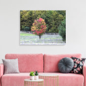 LEINWAND WRAP DRUCKER/MULTIFARBENER BAUM IM FELD (Insitu (Wohnzimmer))