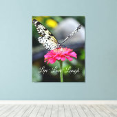 Leinwand Wrap/Live-Liebe lachen (Insitu (Holzboden))