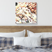 Leinwand Wrap/ Löwe in Entsetzen von Sarr (Insitu (Schlafzimmer))