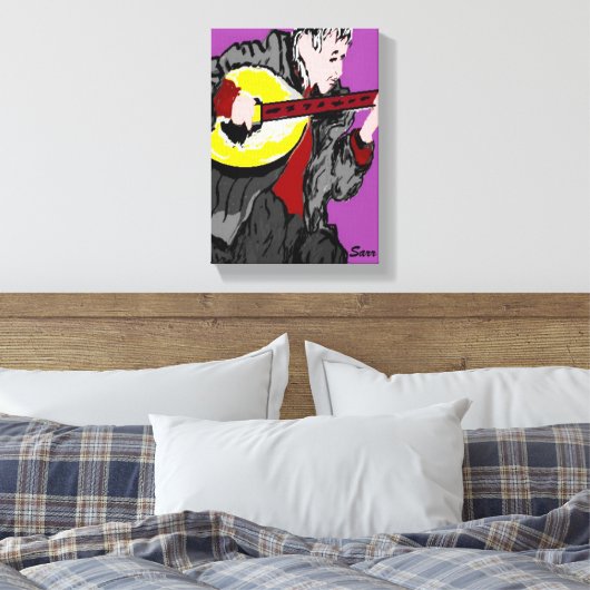 Leinwand Wrap/Musiker (Insitu (Schlafzimmer))