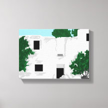 Leinwand Wrap / Paleokastro Kloster Griechenland