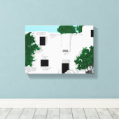 Leinwand Wrap / Paleokastro Kloster Griechenland (Insitu (Holzboden))