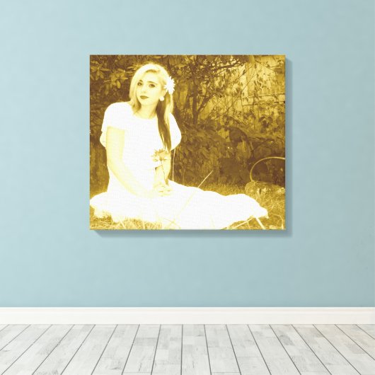 Leinwand Wrap Print mit Ihrem Foto! Fügen Sie Ihr  (Insitu (Holzboden))