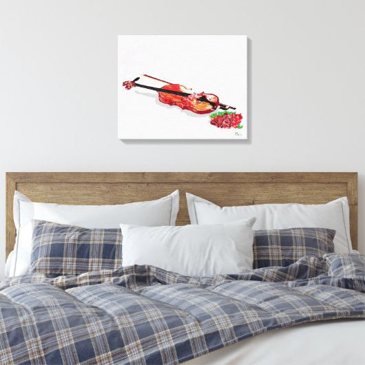 Leinwand Wrap / Soft Music (Insitu (Schlafzimmer))