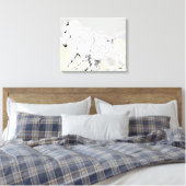 Leinwand wrap White Stallion in Motion (Insitu (Schlafzimmer))
