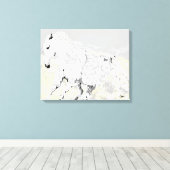 Leinwand wrap White Stallion in Motion (Insitu (Holzboden))