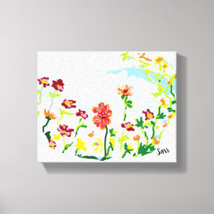 Leinwand Wrap: Wilde Blume