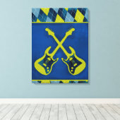 Leinwand Wrapped Jr. Rock n' Roll / Quergitarren (Insitu (Holzboden))
